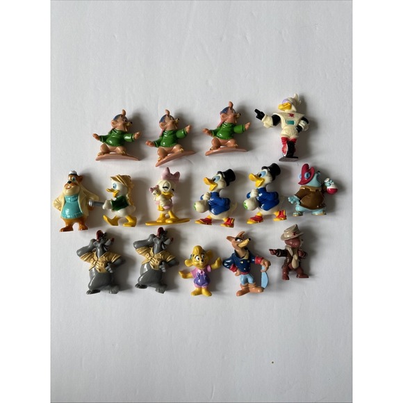 Vintage TAILSPIN Cereal Premium Figures 1991 Kellogg's Miniature 2" PVC 15 Pcs - Picture 2 of 5